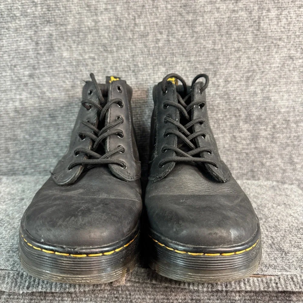 Dr. Martens Bonny Black Leather Chukka Boots 5-Eyelet Lace Up Utility Men 9